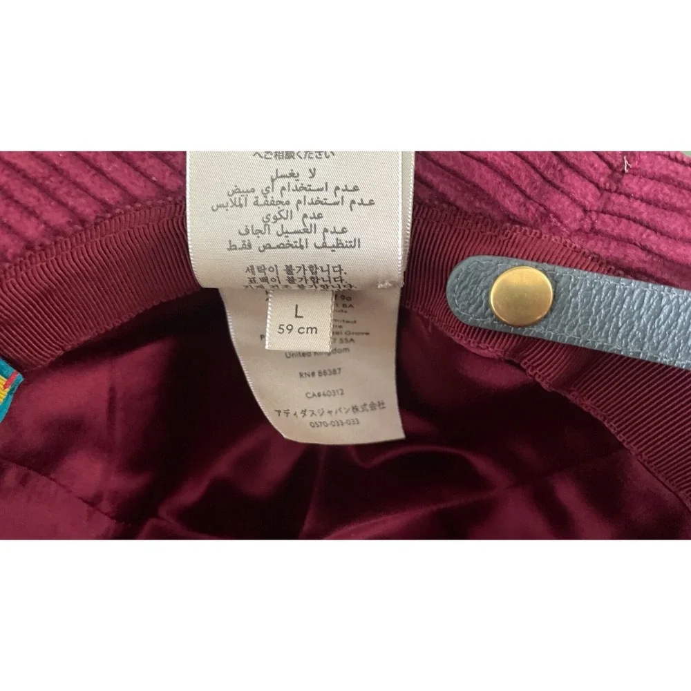 Gucci + Adidas GG Foldable Corduroy Golf Hat 'red'